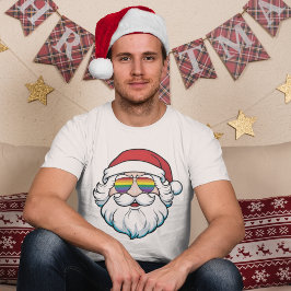 Camiseta Orgulho gay LGBT Legal Trendy Papai Noel Natal