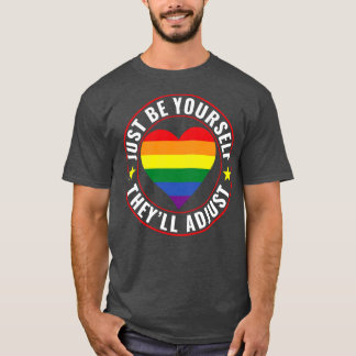 Camiseta Orgulho gay LGBT Lésbica Seja suaEles ajustarão LG