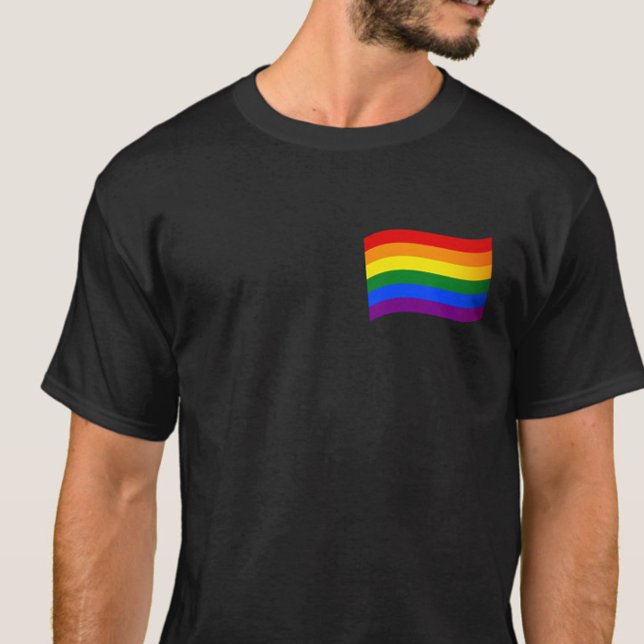 Camiseta Orgulho gay LGBT LGBT LGBT de Sinalizador Arco-Íri (Criador carregado)