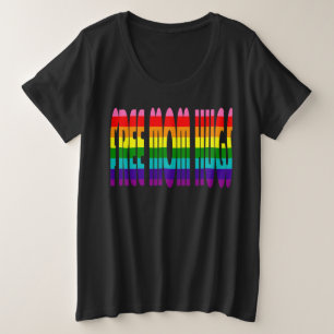 Camiseta Orgulho gay LGBT LGBT LGBT Livre Abraços Mãe