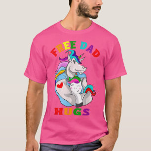 Camiseta Orgulho gay LGBT Mês Ju, Abraços de Pai Livre lega