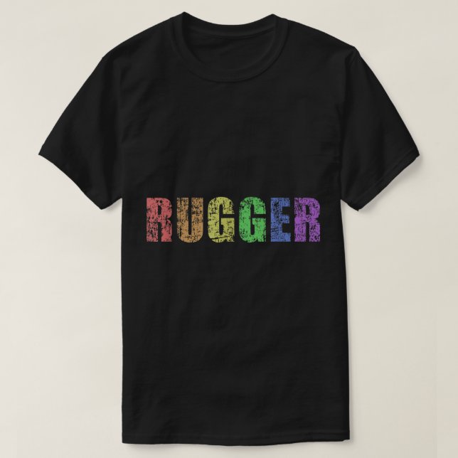 Camiseta Orgulho gay lgbt orgulho do arco-íris rugby jersey (Frente do Design)