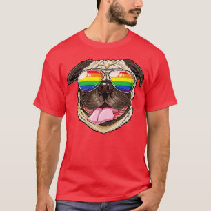 Camiseta Orgulho gay LGBT para Homens Meninas Cachorro Lo