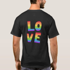 Camiseta Orgulho gay LGBT pavilhão arco-íris amor LGBT