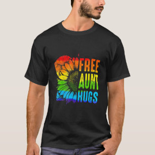 Camiseta Orgulho gay Lgbt-Q Mês da Tia Gratuita das Mulhere