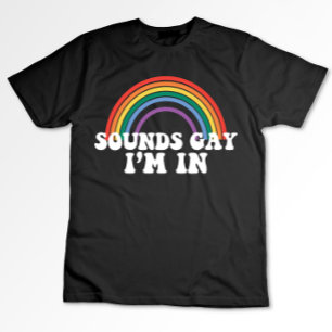 Camiseta Orgulho gay LGBT Sons Gay I in Rainbow Gay