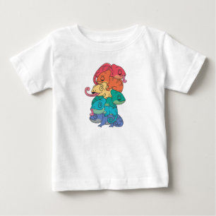 Camiseta Orgulho gay Lgbtq Chameleon Pile Arco-Íris