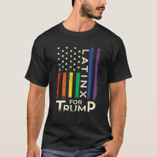 Camiseta Orgulho gay LGBTQ LatinX para as eleições de Tru