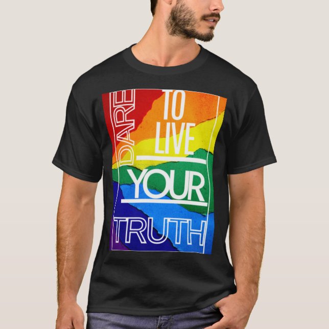 Camiseta Orgulho gay LGBTQ Mens (Frente)