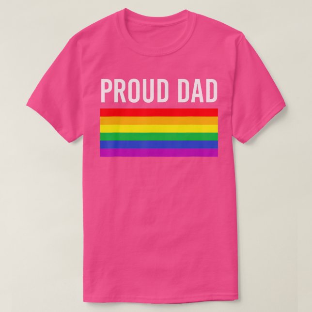 Camiseta Orgulho gay LGBTQ Pai do Pai Orgulhoso (Frente do Design)