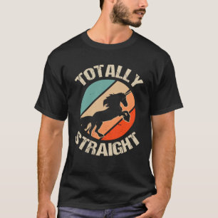 Camiseta Orgulho gay LGBTQ Totalmente Hetero Unicorn 7