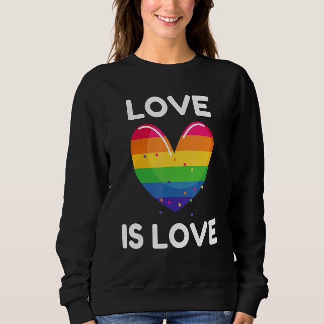 Camiseta Orgulho gay Love Is Love Men Women Lgbtq Rainbow L (Frente)