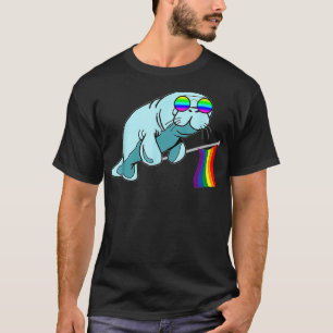 Camiseta orgulho gay Manateou Vaca LGBT Dugongidae