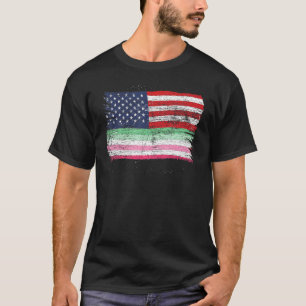 Camiseta Orgulho gay Mês De Bandeira Do Abrosexual Dos Eua 