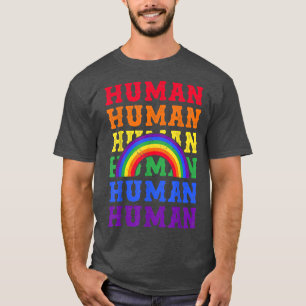 Camiseta ORGULHO GAY Mês de Bandeira LGBT HUMANA Transgêner