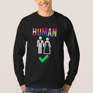Camiseta Orgulho gay Mês De Sinalizador Lgbt Humano Para A 