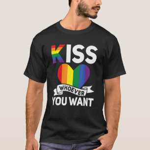 Camiseta Orgulho gay Mês LGBT Beija Quem Quiser