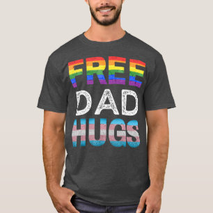 Camiseta Orgulho gay Mês Orgulhoso de Abraços de Pai Grá