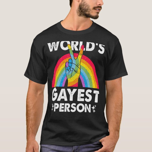 Camiseta Orgulho gay Mês Orgulhoso do Mundo (Frente)
