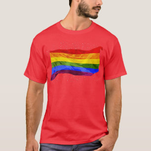 Camiseta Orgulho gay mês Rainbow Flag Queer LGBTQ Human Rig