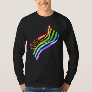 Camiseta Orgulho gay Mês Us Arco-Íris Sinalizador Igualdade
