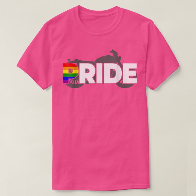 Camiseta Orgulho, gay, moto LGBT, clube de moto, orgulho ga (Frente do Design)