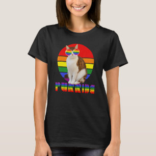 Camiseta Orgulho gay para Homens Gbt Pai Gato Purrid