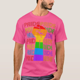 Camiseta Orgulho gay resiste ao primeiro arco-íris LGBT Lés