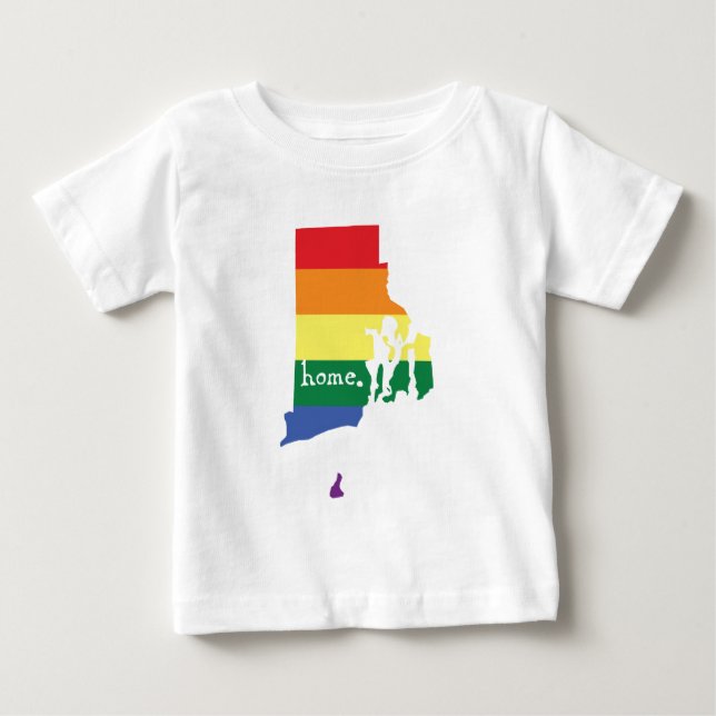 Camiseta Orgulho gay| Rhode Island (Frente)