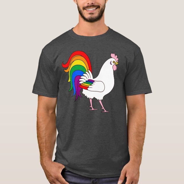 Camiseta Orgulho gay Rooster (Frente)