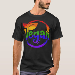 Camiseta orgulho gay Vegan LGBTQ arco-íris 