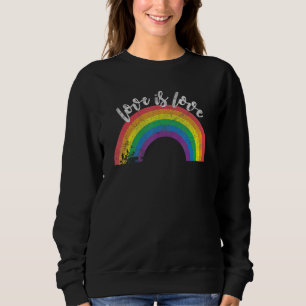 Camiseta Orgulho gay Vintage Rainbow Lgbt Love Is Love