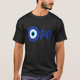 Camiseta Orgulho Grego Divertido OPA Olho do Mal Hellas Gré