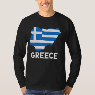 Camiseta Orgulho Grego Helênico Helenos Bandeira Mapa Gréci