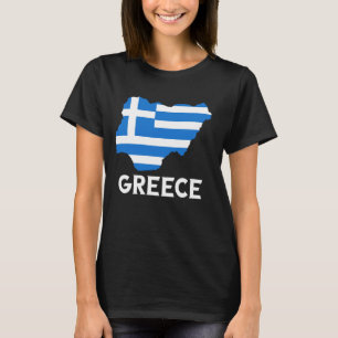 Camiseta Orgulho Grego Helênico Helenos Bandeira Mapa Gréci