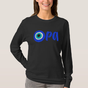 Camiseta Orgulho Grego OPA Mau Eye Hellas Grécia Mãe