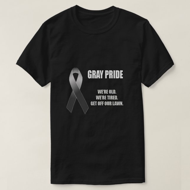 Camiseta orgulho grisalho (Frente do Design)