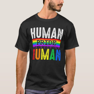 Camiseta Orgulho Humano LGBT Arco-Íris Bandeira Igualdade d