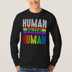 Camiseta Orgulho Humano Lgbt Arco-Íris Bandeira Igualdade d
