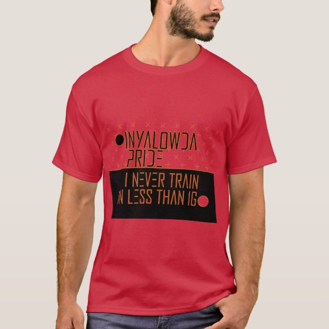 Camiseta Orgulho Inyalowda retrô (Frente)