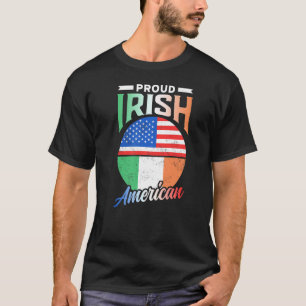 Camiseta Orgulho Irlandês Americano Roots Ireland Family Us