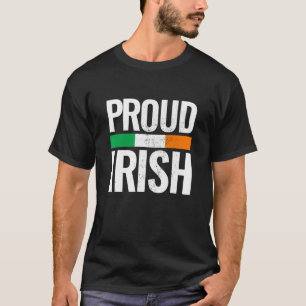 Camiseta Orgulho Irlandês Vintage Ireland Flag
