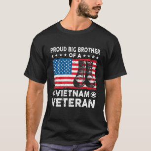 Camiseta Orgulho Irmão Grande do Vietname Veterano EUA Fla