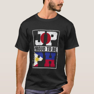 Camiseta Orgulho japonês Filipino Mix Japão e Filipinas