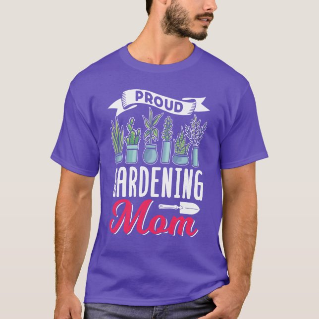 Camiseta Orgulho Jardinagem Mãe Jardineiro Amigos Mãe (Frente)
