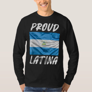 Camiseta Orgulho Latina Herança Hispânica Mês Nicarágua fla