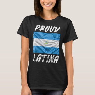 Camiseta Orgulho Latina Herança Hispânica Mês Nicarágua fla