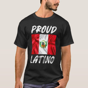 Camiseta Orgulho Latino Herança Hispânica Mês Bandeira do P
