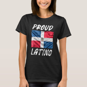 Camiseta Orgulho Latino Herança Hispânica Mês Fla dominican