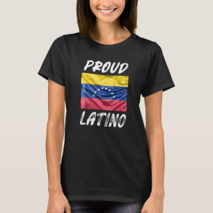 Camiseta Orgulho Latino Herança Hispânica Mês Venezuela Fla